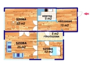 Eladó lakás (téglaépítésű) Budapest VI. kerület, 84m2